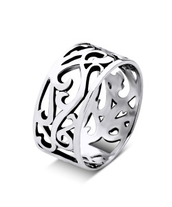 Carve pattern Silver Ring XTR-03